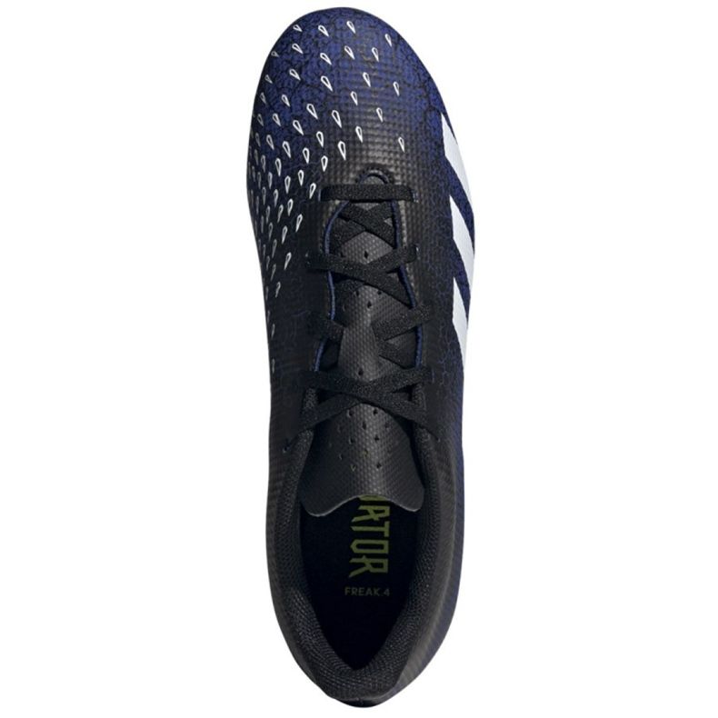 Adidas Predator Freak.4 FxG M FY0625 futballcipő fehér, fekete, királyi fekete 2
