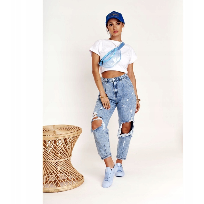 Női klasszikus alacsony cipők Big Star AA274029 világoskék 1