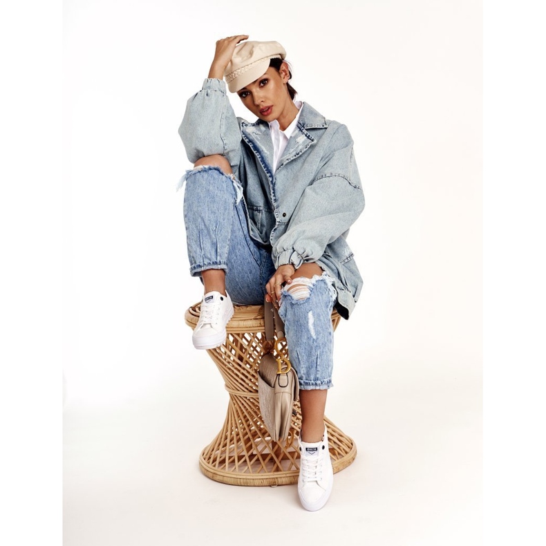 Női cipők Big Star FF274245 Fehér 2