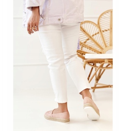 PS1 Női espadrillák szalmaszálon Pink Febi rózsaszín 2