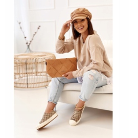 Női klasszikus fakitermelésű Khaki Challenge cipők bézs barna 2 Női klasszikus fakitermelésű Khaki Challenge cipők bézs barna 2