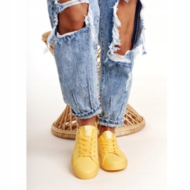 Női bőr cipők Big Star HH274142 Sárga 1