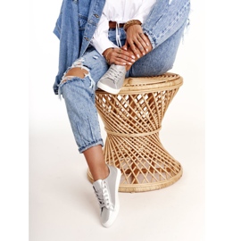 Női bőr cipők Big Star HH274143 ezüst 1