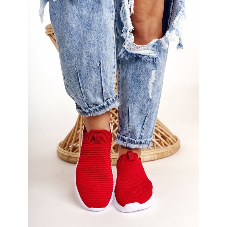 Női sportcipő Slip-on Big Star DD274463 Piros 2