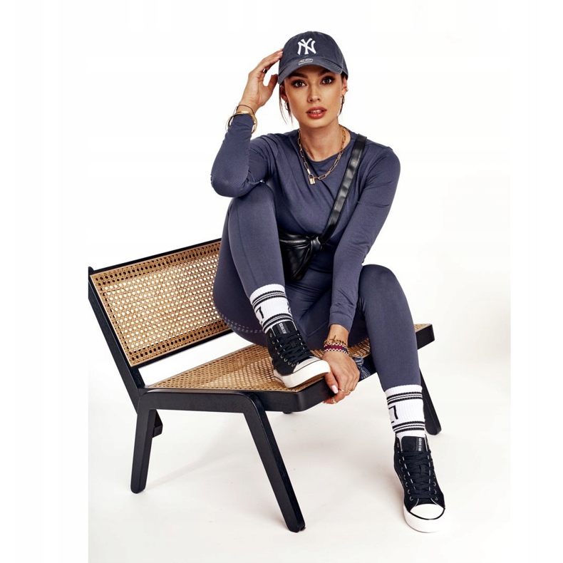 Női magas tornacipő Big Star DD274330 Fekete 1