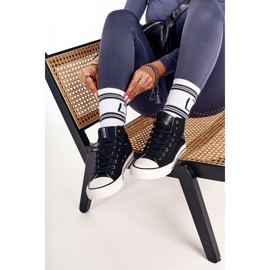 Női magas tornacipő Big Star DD274330 Fekete 2