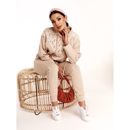 Big Star Női bőr cipők csillaggal Nagy csillag DD274691 Fehér-rózsaszín 2