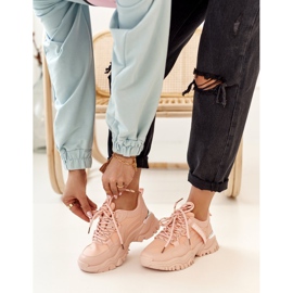 PS1 Női Cipők Egy Masszív Talp Rózsaszín Chunky 1