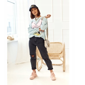 PS1 Női Cipők Egy Masszív Talp Rózsaszín Chunky 2