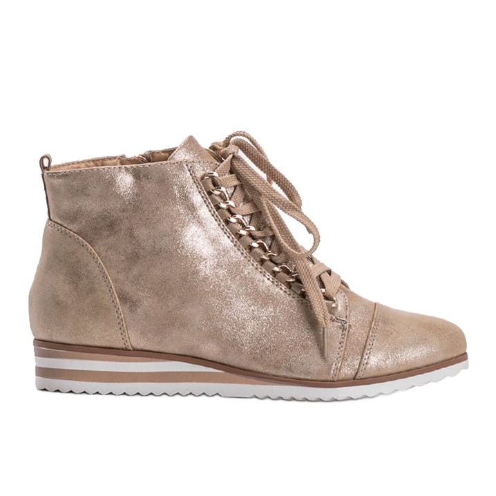 Bézs cipők 15A8617 aranysárga 1 Bézs cipők 15A8617 aranysárga 1