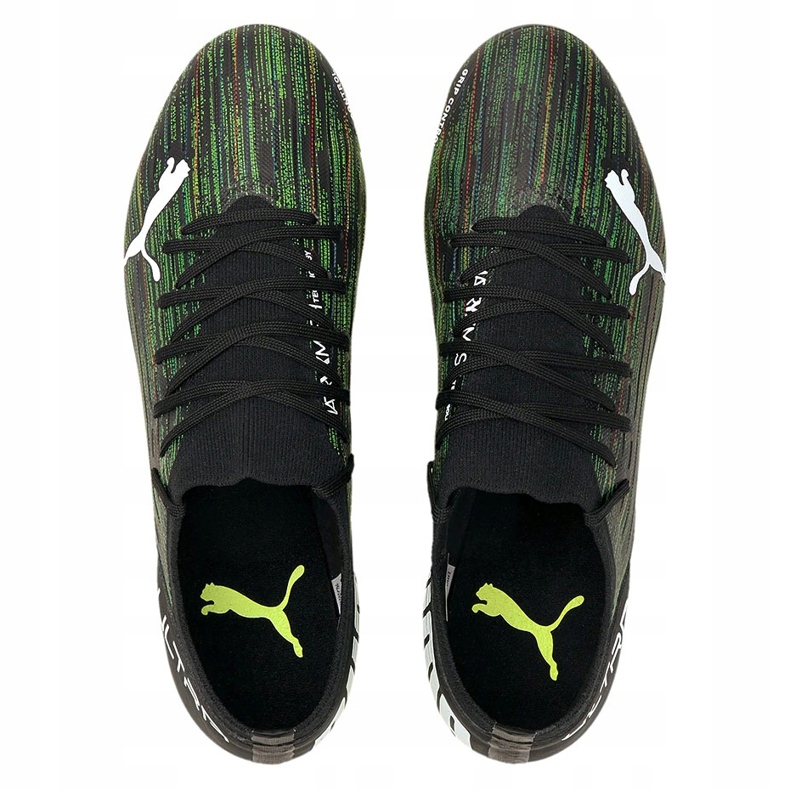 Puma Ultra 3.2 Fg Ag futballcipő fekete-zöld 106300 02 1