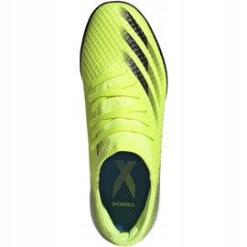 Adidas X Ghosted.3 Tf Junior futballcipő sárga-fekete FW6926 1