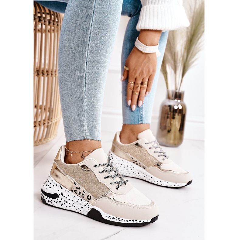 PS1 Női ék cipők Gold Avery bézs 1