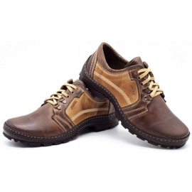 Joker Férfi túracipő 192 barna bézs 4