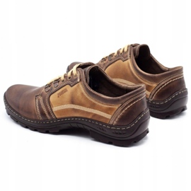 Joker Férfi túracipő 192 barna bézs 5