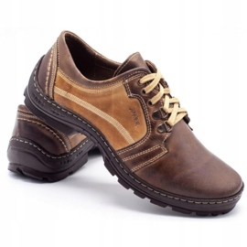 Joker Férfi túracipő 192 barna bézs 3