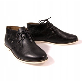 Magas fűzős cipő TL8900 fekete 2