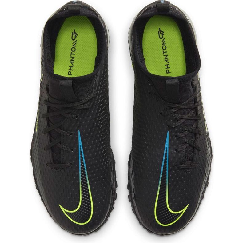 Nike Phantom Gt Academy Df Tf Junior CW6695 090 futballcipő fekete fekete 1