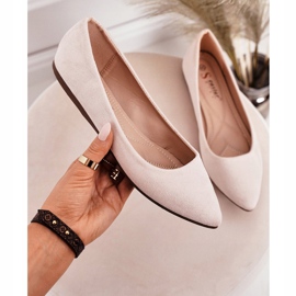 PS1 Finom balerina Spitz Suede Bézs Dermeno 2