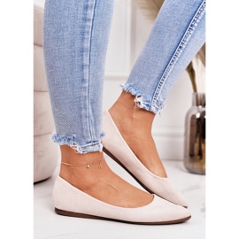 PS1 Finom balerina Spitz Suede Bézs Dermeno 1