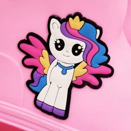 Gyermek rózsaszín galoshes egy póni 1