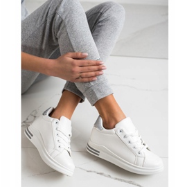 Diamantique Ék cipők csillogással fehér ezüst 2