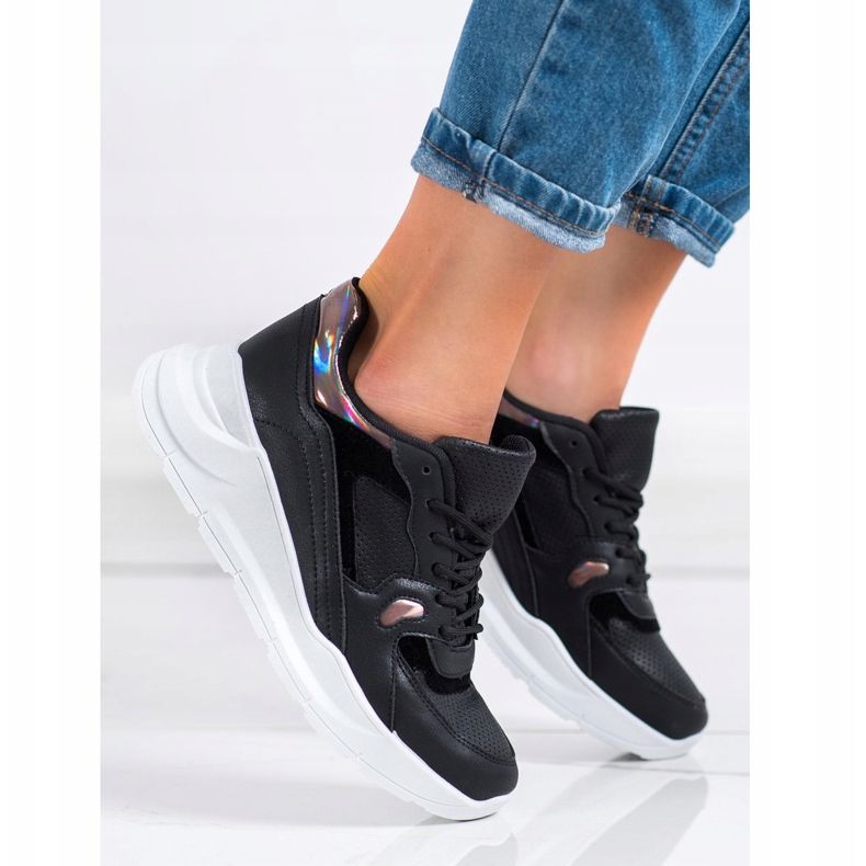 SHELOVET Fekete cipők sokszínű 1