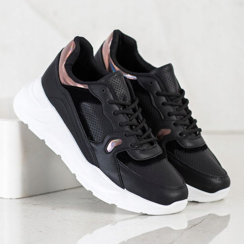 SHELOVET Fekete cipők sokszínű 2