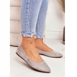 PS1 Szürke női balerinák Suede Dermeno 2 PS1 Szürke női balerinák Suede Dermeno 2