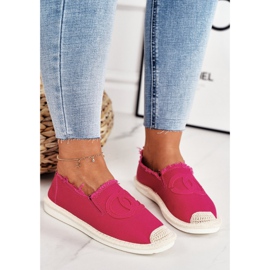 PS1 Klasszikus női espadrilles Fuchsia Flaure bézs rózsaszín 1