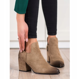 VINCEZA alacsony csizma bézs 2