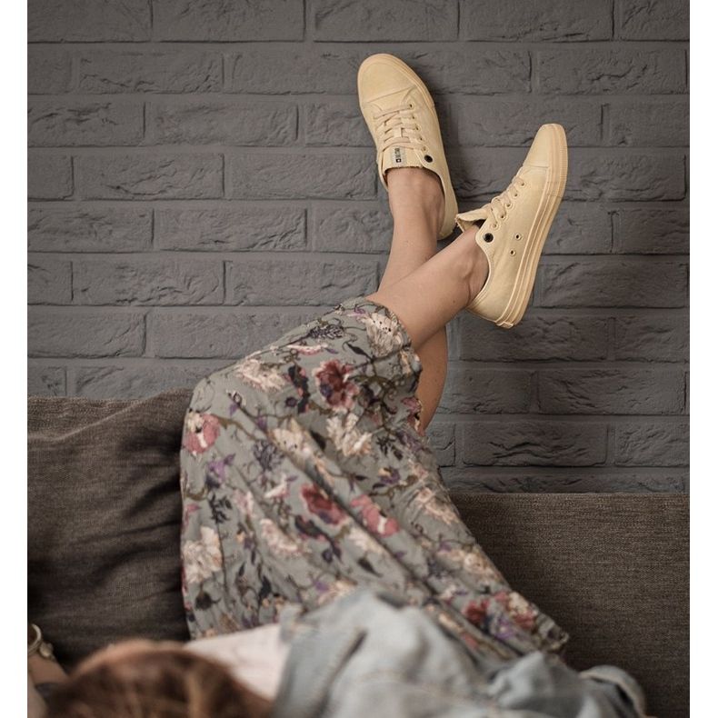 Női cipők Big Star Yellow DD274441 sárga 2