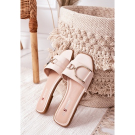 PS1 Női elegáns papucs bézs színű Debbie 2