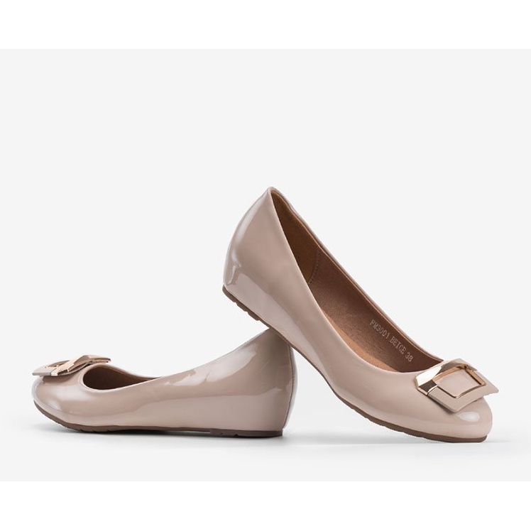 Bézs ék sarkú cipő Lillie 1 Bézs ék sarkú cipő Lillie 1