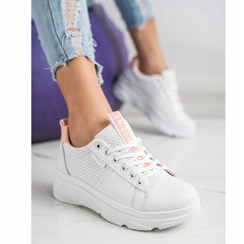 SHELOVET Cipők A Fehér Szép Platformon 2