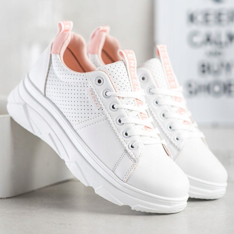 SHELOVET Cipők A Fehér Szép Platformon 1