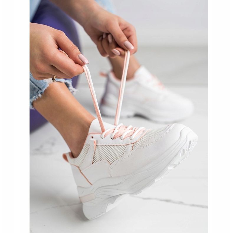 SHELOVET Kényelmes fehér cipők 1