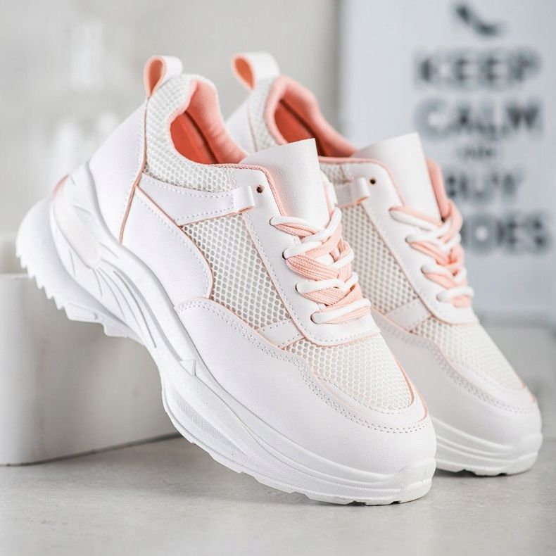 SHELOVET Kényelmes fehér cipők 2