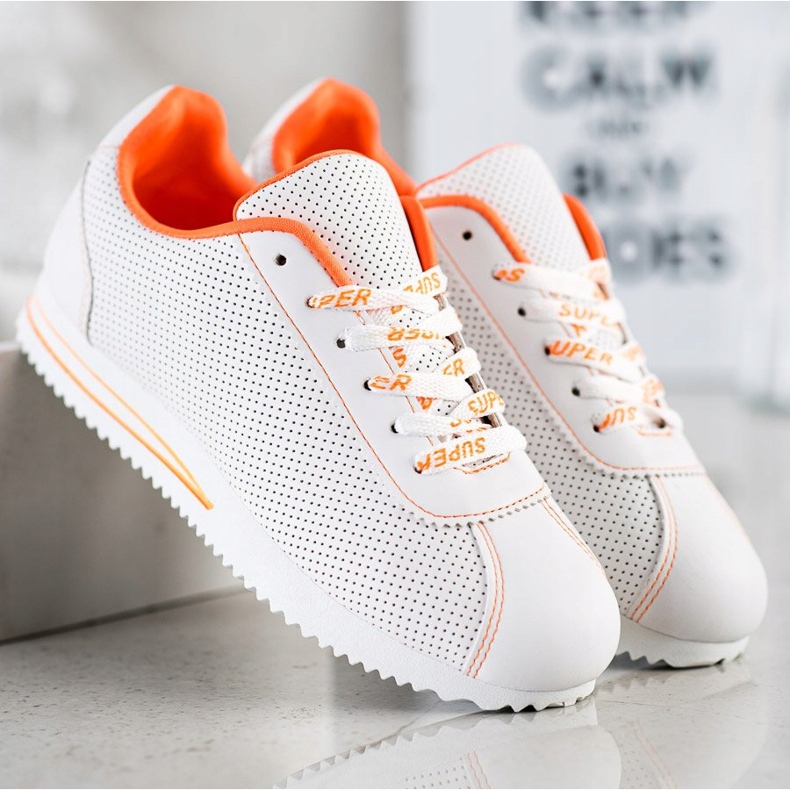 SHELOVET Áttört cipők Super fehér 1