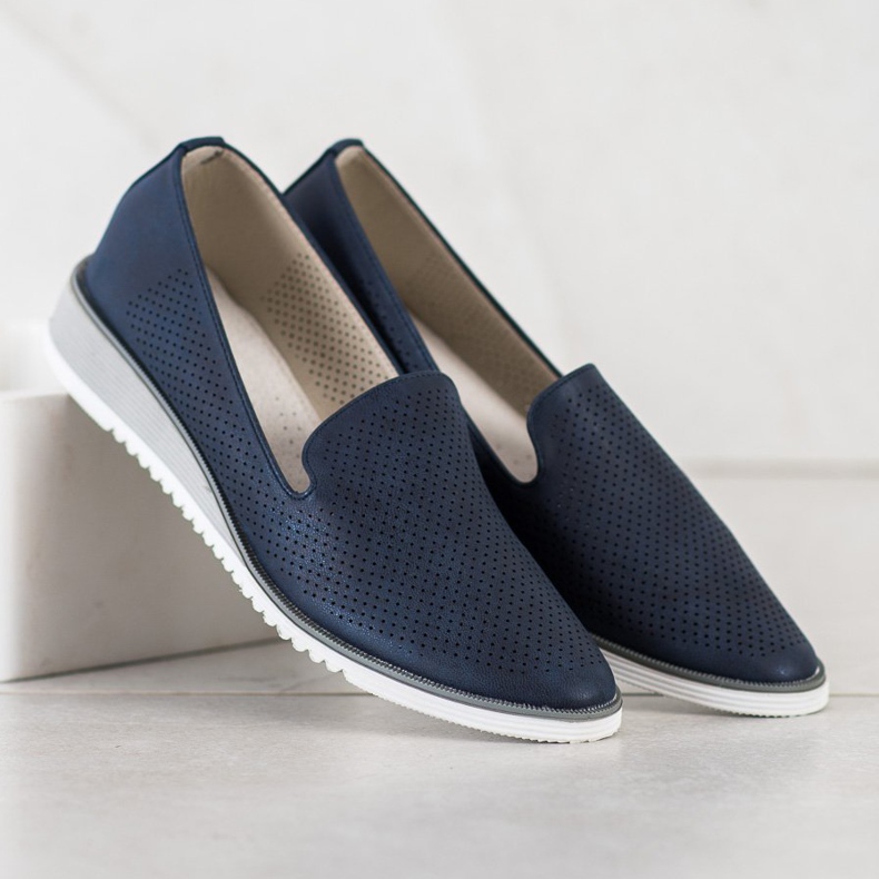 Goodin Áttört bőrbordák kék 1