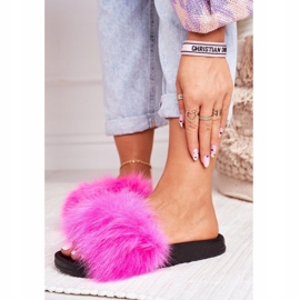 PS1 Női papucs szőrme Belmondo fukszia rózsaszín 1 PS1 Női papucs szőrme Belmondo fukszia rózsaszín 1