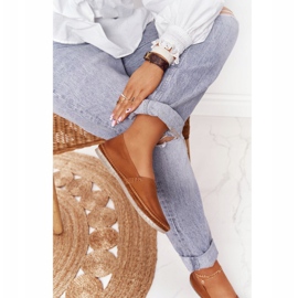 Női bőr balerinák Maciejka Red 01930-52 barna 1