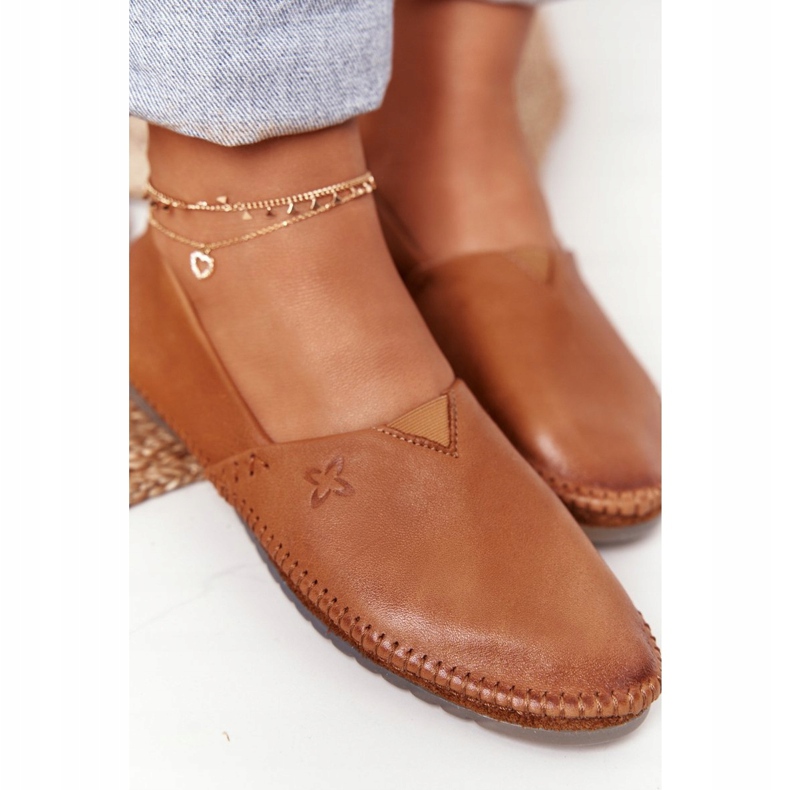 Női bőr balerinák Maciejka Red 01930-52 barna 2