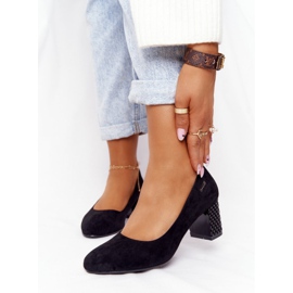 Sergio Leone Black Suede szivattyúk Selva2 fekete 2