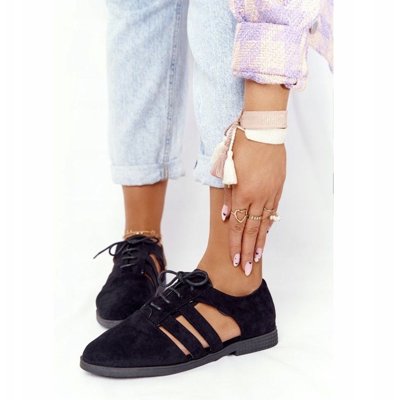 Női Brogues kivágásokkal Fekete Lu Boo 1 Női Brogues kivágásokkal Fekete Lu Boo 1