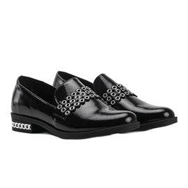 Jamie női fekete lakkozott cipő 1