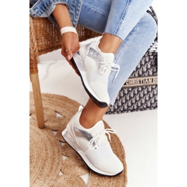 FB2 Női sportcipő Cipők Fehér és Ezüst Netta 1