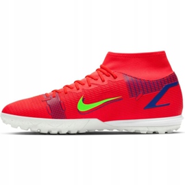 Nike Mercurial Superfly 8 Academy Tf M CV0953 600 futballcipő piros narancs és vörös 2