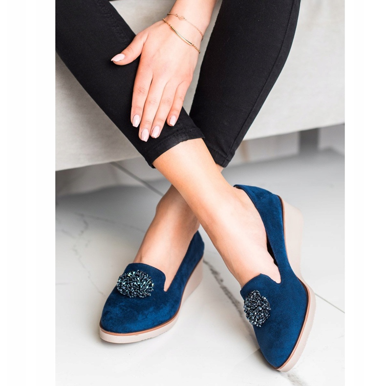 Elegáns urak VINCEZA díszítéssel sötétkék 1