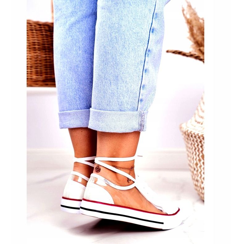 PS1 Női cipők Fehér átlátszó elemek Grace színtelen 3